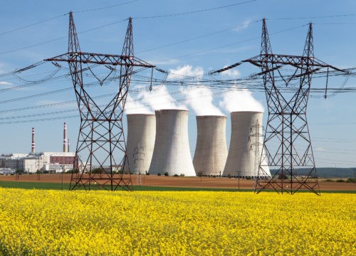 A picture of power supply towers to Water Treatment for Industries